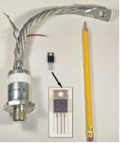 Tiristor de Potencia Tipo Perno Industrial con Conector de Trenza