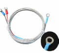 Termocupla de Superficie Tipo K con Terminal de Ojo (Lug) y Cable de Malla Metálica